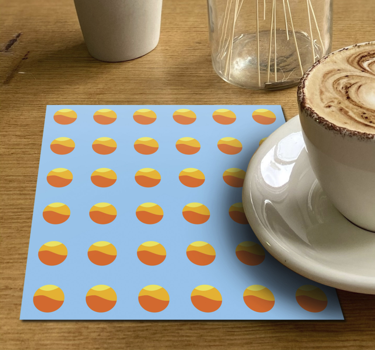 Dessous de verre moderne motif circulaire coloré - TenStickers