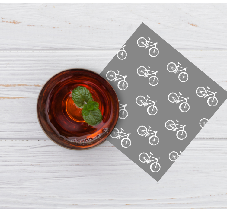 Dessous de verre moderne motif de vélo - TenStickers