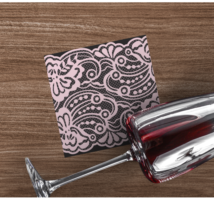 Dessous de verre moderne motif dentelle élégant - TenStickers