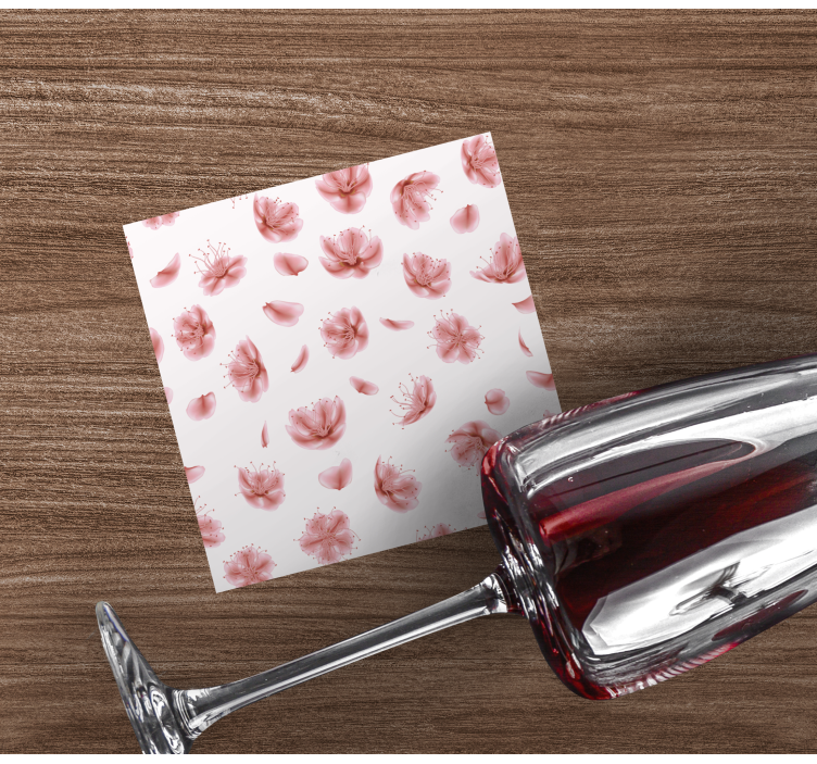 Dessous de verre moderne motif floral épanoui - TenStickers