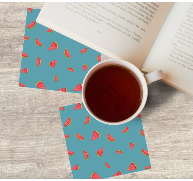 Dessous de verre moderne motif pastèque coloré - TenStickers