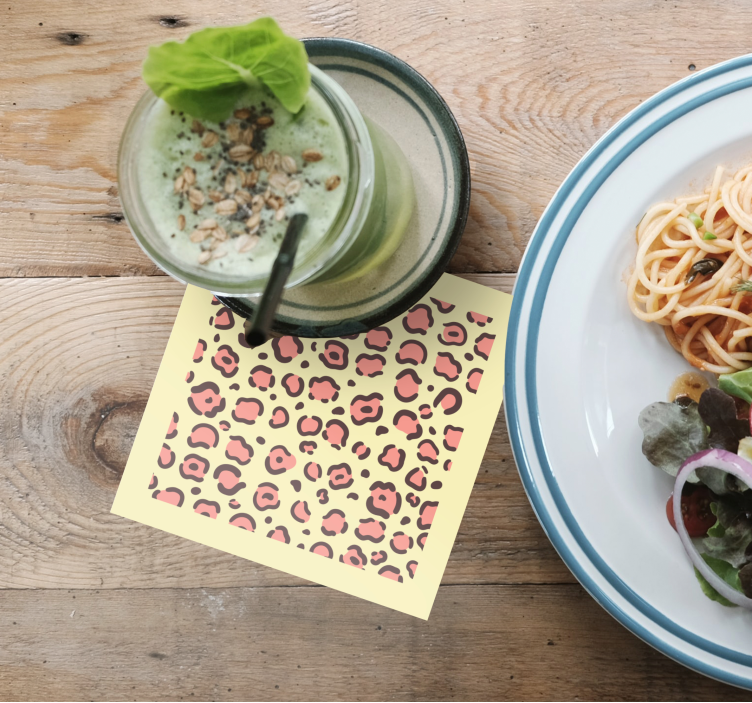 Dessous de verre moderne motif taches de léopard - TenStickers