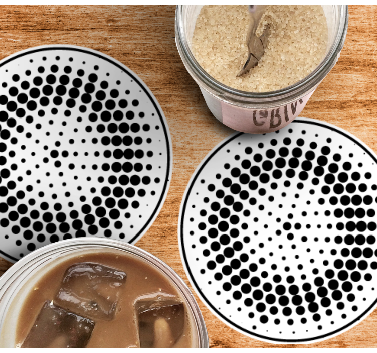 Dessous de verre motif à pois - TenStickers