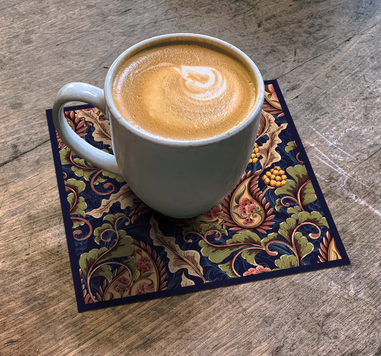 Dessous de verre motif botanique sophistiqué - TenStickers