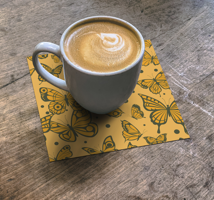 Dessous de verre motif papillon - TenStickers