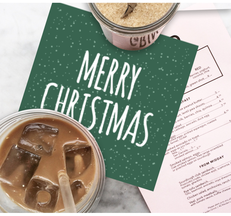 Dessous de verre noël motif flocon festif - TenStickers