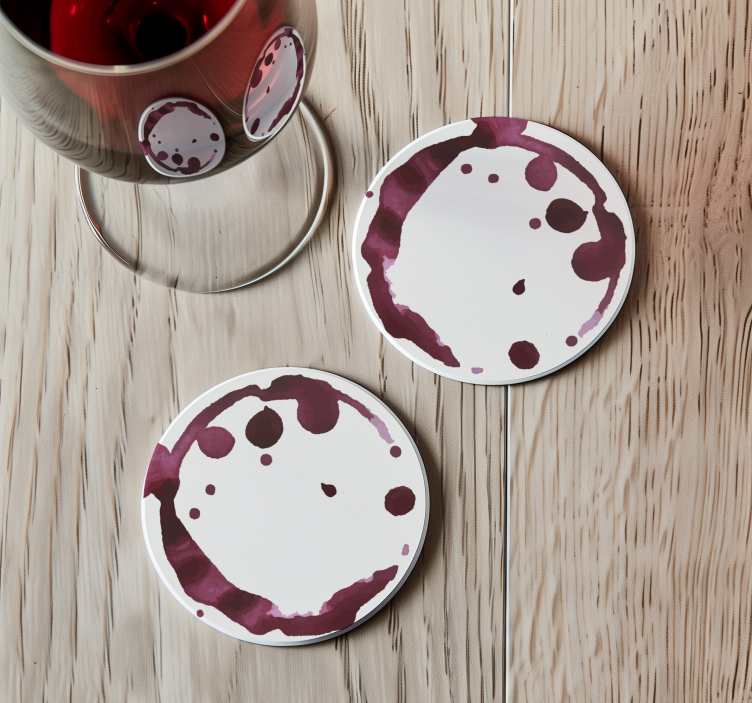 Dessous de verre taches de vin - TenStickers