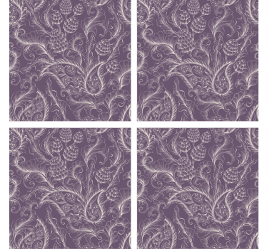 Dessous de verre motif botanique élégant - TenStickers