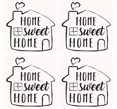 Dessous de verre citation dicton charmant pour la maison - TenStickers
