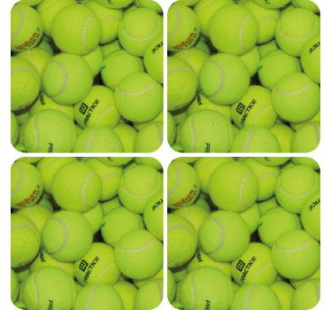 dessous de verre tres moderne Balle de tennis - TenStickers