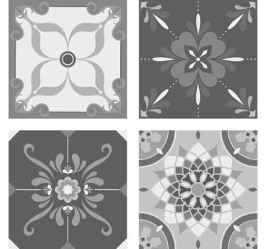 Dessous de verre motif gris complexe - TenStickers