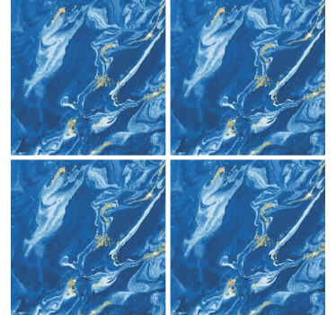Dessous de verre marbre bleu tourbillonnant - TenStickers