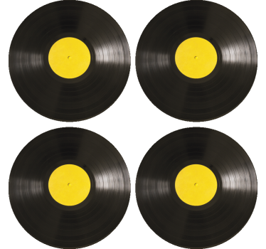 dessous de verre tres moderne Disque sticker - TenStickers