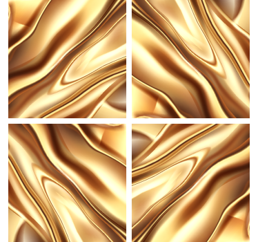 Dessous de verre motif vagues fluides - TenStickers