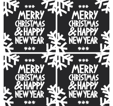 Sous-verre Joyeux noël et bonne année  - TenStickers