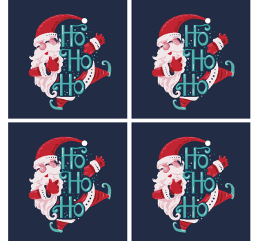 Sous-verre Père noël - TenStickers