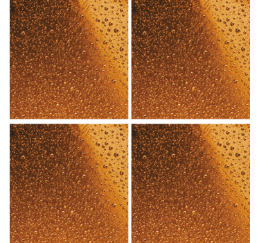 Dessous de verre bière motifs gouttes ambre - TenStickers