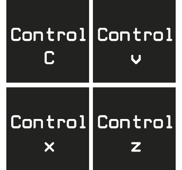 Sous-verre geek Control c + Control v - TenStickers