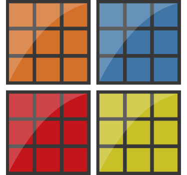 Sous-verre Rubik's cube - TenStickers