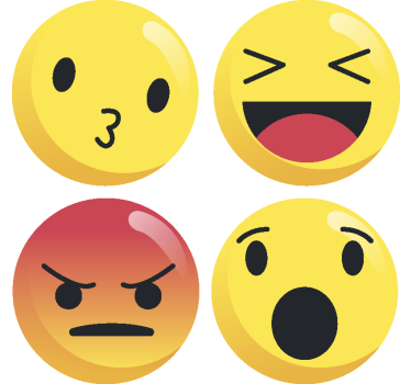 Dessous de verre emoji bisou - TenStickers
