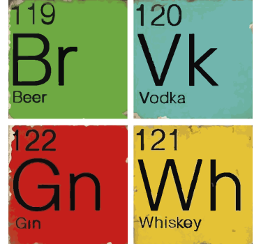 Dessous de verre Bière vert - TenStickers