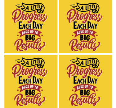 Dessous de verre citation art de phrase motivante - TenStickers