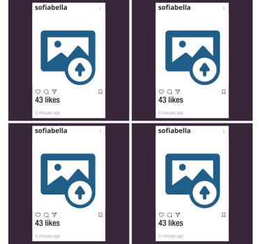 Dessous de verre Instagram personnalisable - TenStickers