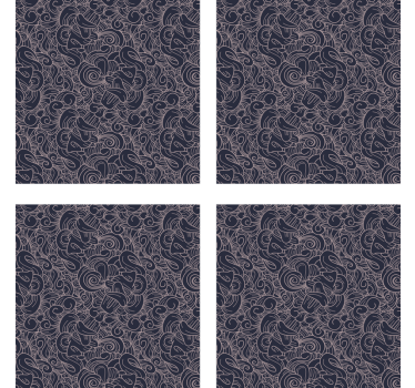 Dessous de verre motif abstrait complexe - TenStickers