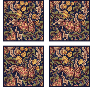 Dessous de verre motif botanique sophistiqué - TenStickers