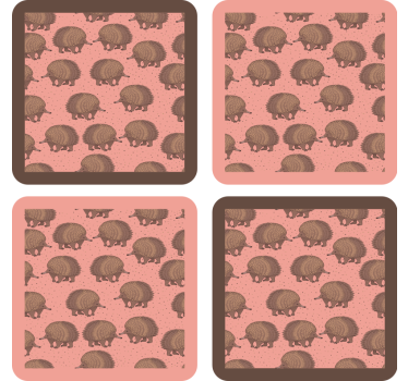 Dessous de verre geek motif hérisson - TenStickers