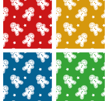 Dessous de verre noël motif bonhomme en pain d'épice - TenStickers