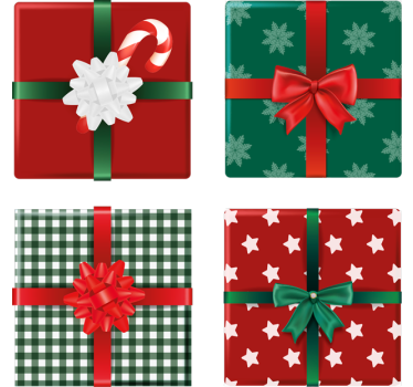 dessous de verre pour noel Pack de coffrets cadeaux - TenStickers