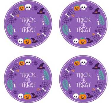 Dessous de verre halloween design thématique halloween - TenStickers