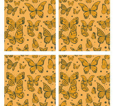 Dessous de verre motif papillon - TenStickers