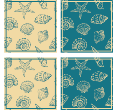 Dessous de verre motif coquillage Éléments - TenStickers