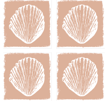 Dessous de verre motifs coquillage - TenStickers