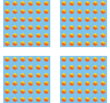 Dessous de verre moderne motif circulaire coloré - TenStickers