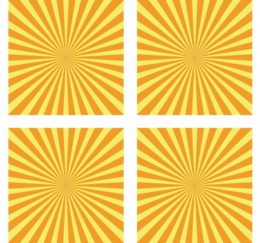 Dessous de verre motif éclatant de soleil - TenStickers