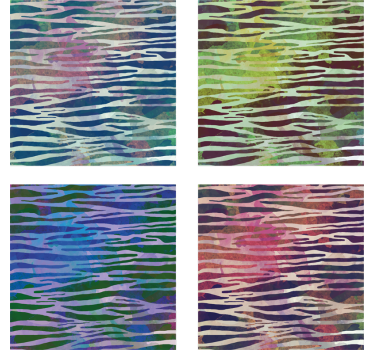 Dessous de verre avec motif Texture abstraite de zèbre - TenStickers