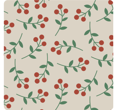 Dessous de verre motifs de branches de baies - TenStickers