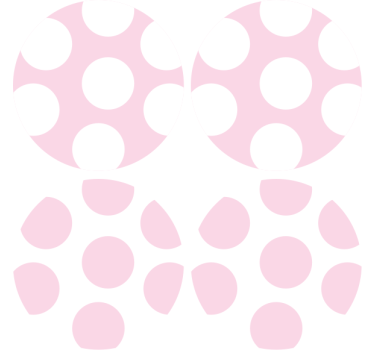 Dessous de verre motif pois doux - TenStickers