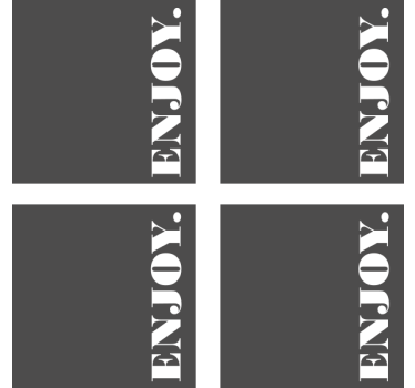 Dessous de verre bière gris foncé texturé à savourer - TenStickers