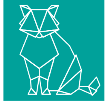 Dessous de verre geek contours d'animaux géométriques - TenStickers