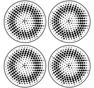 Dessous de verre motif à pois - TenStickers