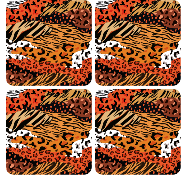 Dessous de verre motifs animaux féroces - TenStickers