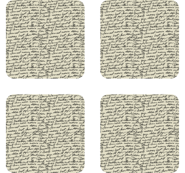 Dessous de verre citation motifs script élégants - TenStickers