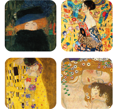Dessous de verre vintage affichage portraits classiques - TenStickers