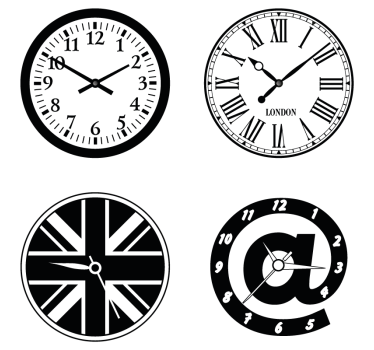 Dessous de verre geek éléments de design horloge - TenStickers