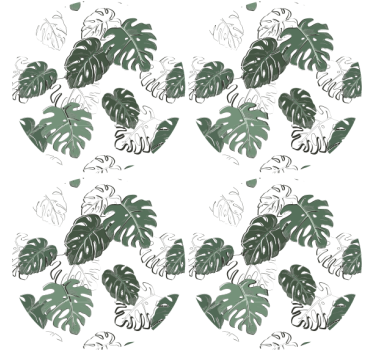 Dessous de verre motif feuilles imprimées - TenStickers
