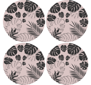Dessous de verre motifs de feuilles de monstera - TenStickers